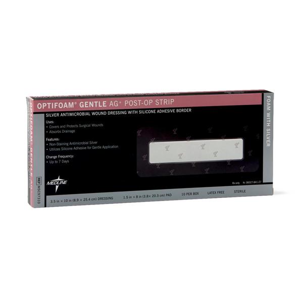 Dressing Post-Op Optifoam Ag Fm 3-1/2x10